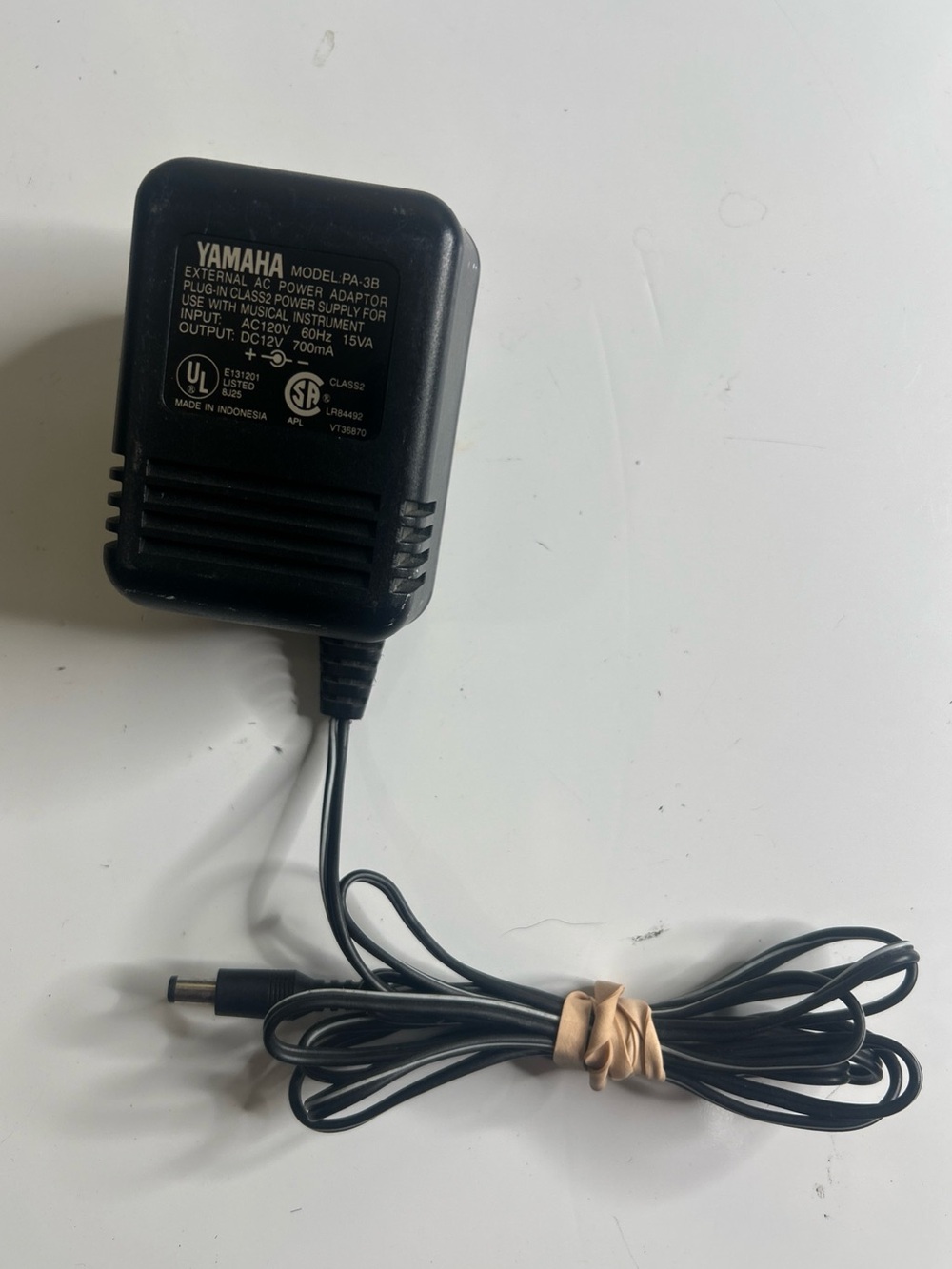 Original OEM Yamaha PA-3 Power Supply Adapter AC 120V DC 10V Tested